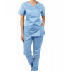 Ιατρικό Scrub set unisex γαλάζιο με παντελόνι και μπλούζα