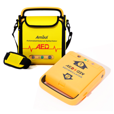 Εξωτερικός Αυτόματος Φορητός Απινιδωτής AED “i3” με αυτοκόλλητα ηλεκτρόδια ενηλίκων και παίδων για αντιμετώπιση αιφνίδιας καρδιακής ανακοπής.